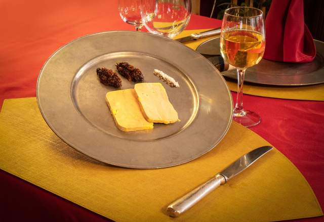 assiette avec saveurs locales
